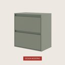 Ver imagem 6 de Gabinete para Banheiro 60cm Mdf Branco Dubai - On Móveis Cor:verde