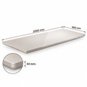 Ver imagem 2 de Tampo para Mesa de Jantar 2000x900 de Madeira com Vidro