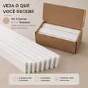 Ver imagem 5 de Kit 6 Rodapé Poliestireno 10cm x 2m Acabamento Moderno