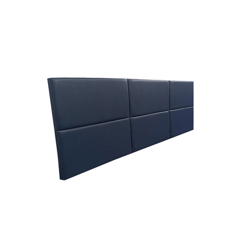 Cabeceira Estofada King 6 Blocos Não É Segredo Courvin Azul Marinho 195x60