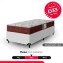 Ver imagem 5 de Colchão Solteiro e-Shop Casa D33 One Face - 17x88x188cm - Suede Marrom