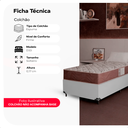 Ver imagem 2 de Colchão Solteiro D33 One Face 17x88x188cm - Marrom - e-Shop Casa