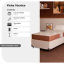 Ver imagem 3 de Colchão Solteiro e-Shop Casa D33 One Face - 17x88x188cm - Suede Marrom