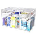 Ver imagem 1 de CAIXA ACRÍLICO ORGANIZADORA PARA BANHEIRO / FARMÁCIA COM TAMPA Centauri Acrílicos CX-RM01