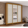 Guarda Roupa Deise 3pts - Cinamomo/off White/cinamomo La 199 - Acp - 1