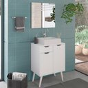 Ver imagem 6 de Conjunto 3peças para Banheiro Branco Metalizado Tecno Mobili