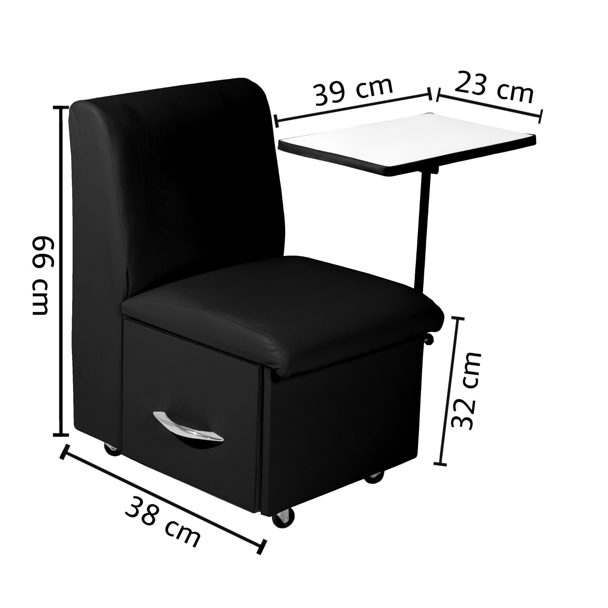 Cadeira Cirandinha de Manicure Preto - 3