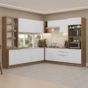 Ver imagem 2 de Armário de Cozinha Completa 549cm Rustic/branco Stella Madesa 01 Rustic/branco