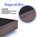 Ver imagem 6 de Cama Box Baú Casal 138x188x42cm Suede com Pistão a Gás