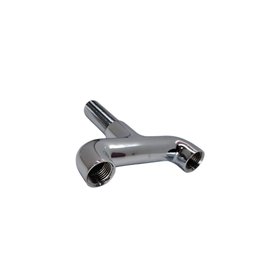 Adaptador Saída Dupla 1/2 Cromado para Mesa ou Parede:cromado - 2