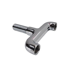 Adaptador Saída Dupla 1/2 Cromado para Mesa ou Parede:cromado