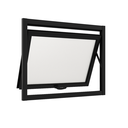 Ver imagem 1 de Janela Maxim Ar 1 Seção Aluminio Preto Linha 25 - 60x100