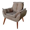 Ver imagem 2 de Poltrona Opala 1 Lugar Capuccino Pé Palito Reforçado