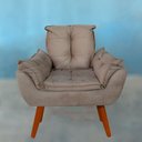 Ver imagem 4 de Poltrona Opala 1 Lugar Capuccino Pé Palito Reforçado