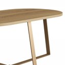 Ver imagem 5 de Conjunto 02 Mesas Laterais e 01 Mesa de Centro com Pés Metálicos 27959 Artesano - Hanover/dourado