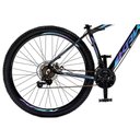 Ver imagem 5 de Bicicleta Aro 29 Krw Alumínio 24 Vel Freio a Disco Suspensão Dianteira S1 17 Preto-azul e Roxo
