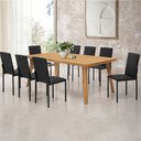 Ver imagem 4 de Mesa de Jantar Millena 180cm em Madeira Maciça Estilo Contemporâneo Imbuia