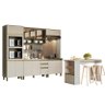Cozinha Modulada Connect 8 Peças com Ilha Gourmet Duna/Cristal - Móveis Henn - 1