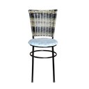 Ver imagem 5 de 2 Cadeiras para Cozinha Preta Hawai Cappuccino Premium Assento Floral Cor:floral Gelo