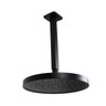 Ducha Chuveiro 25 Cm Preto Abs Fosco com Cano de Teto 24 Cm - 1