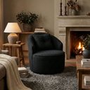 Ver imagem 1 de Poltrona Orgânica Decorativa Confortável Amore Bouclê Preto - Vimont Moveis