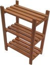 Ver imagem 1 de Estante Modular 3 Prateleiras Madeira Maciça 65x50x29 Cm Pintada Neonx Osmocolor Canela Semi Transpa