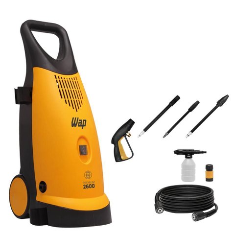 Lavadora de Alta Pressão Wap Premium 2600 360l/h Motor de Indução e Bico Regulável 1900w 127v