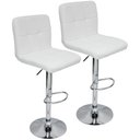 Ver imagem 1 de Kit 2 Banquetas Confort Gomos Estofada Giratória Branca
