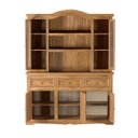 Ver imagem 5 de Cristaleira em Madeira 5 Portas 3 Gavetas 153 X 196 Cm Carvalho Rústico Elliottiis