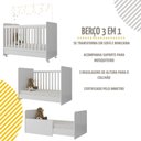 Ver imagem 7 de Berço Americano 3 em 1 com Armário e Balcão Multimóveis Mp4214 Branco