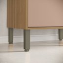 Ver imagem 7 de Paneleiro com Espaço para Micro-Ondas MDF Colors Rosa/Freijó/Pinole