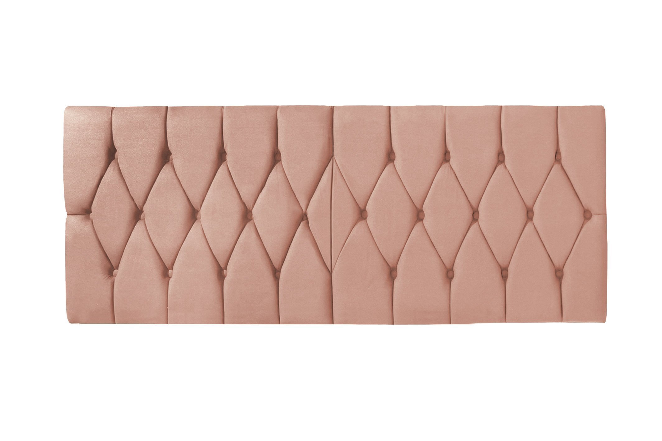 Cabeceira Painel Dubai Deluxe Estofada Casal Rosé - 1,40 metros - 2