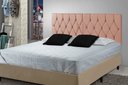 Ver imagem 1 de Cabeceira Painel Dubai Deluxe Estofada Casal Rosé - 1,40 metros