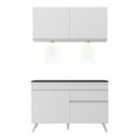 Ver imagem 7 de Armário de Cozinha Compacta 2 peças com Leds MP2012.891 Veneza Up Multimóveis Branco