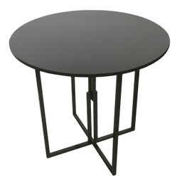 Mesa Jantar Redonda Prime Compacta de Madeira Preta BF Decor - 2