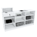 Ver imagem 1 de BALCÃO CAIXA P/ FRENTE VIDRO M198.2021.B (LOJA, COMÉRCIO) MUNDI MOVEIS