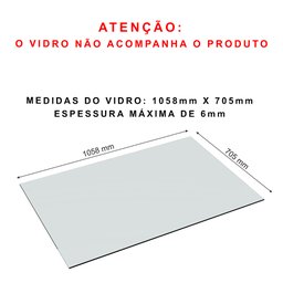 BALCÃO CAIXA P/ FRENTE VIDRO M198.2021.B (LOJA, COMÉRCIO) MUNDI MOVEIS - 8