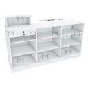 Ver imagem 7 de BALCÃO CAIXA P/ FRENTE VIDRO M198.2021.B (LOJA, COMÉRCIO) MUNDI MOVEIS