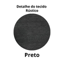 Ver imagem 3 de Cortina Rústica 300x250 Preta Ilhós Cromado Charme Admirare