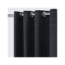 Cortina Rústica 300x250 Preta Ilhós Cromado Charme Admirare - 1