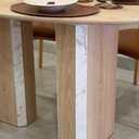 Ver imagem 2 de Mesa de Jantar Mila 6 Lugares Orgânico MDF 160x90cm Amadeirado Modelar Art Moveis