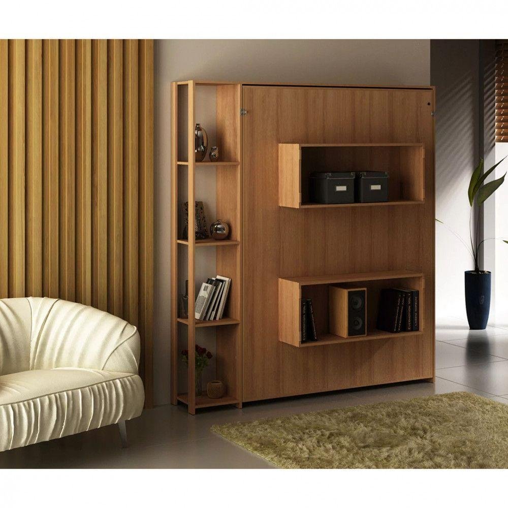 Cama Tecnomobili Articulada de Casal C/ 4 Prateleiras Amendoa Menor preço em Cama Tecnomobili Articulada de Casal C/ 4 Prateleiras Amendoa