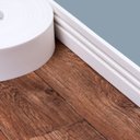 Ver imagem 3 de Rodapé Eva Flexível Autoadesivo 7cm x 1cm 15 Metros Napoli Branco Molduraflex