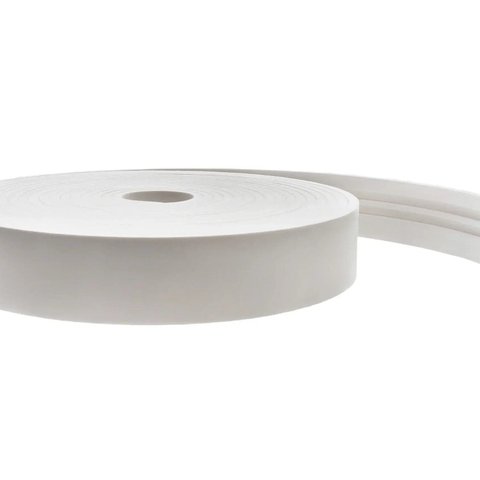 Rodapé Eva Flexível Autoadesivo 7cm x 1cm 15 Metros Napoli Branco Molduraflex