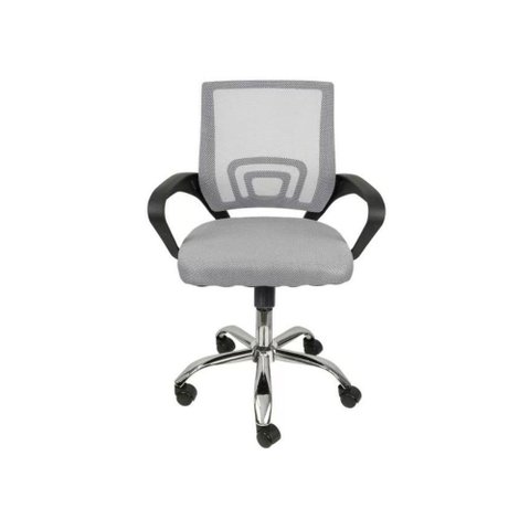 Kit 6 Cadeiras de Escritório Begonia Tela Mesh Ergonômico Cinza