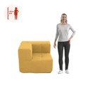 Ver imagem 4 de Sofá Modular de Canto 1 Lugar 86cm Sync Kappesberg Boucle Mostarda