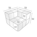 Ver imagem 3 de Sofá Modular de Canto 1 Lugar 86cm Sync Kappesberg Boucle Mostarda
