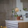 Pendente Cristal Legítimo Âmbar 11cm P/ Quarto com Lampada - 4