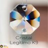 Pendente Cristal Legítimo Âmbar 11cm P/ Quarto com Lampada - 8