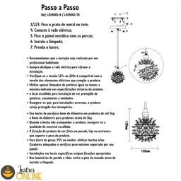 Pendente Cristal Legítimo Âmbar 11cm P/ Quarto com Lampada - 9